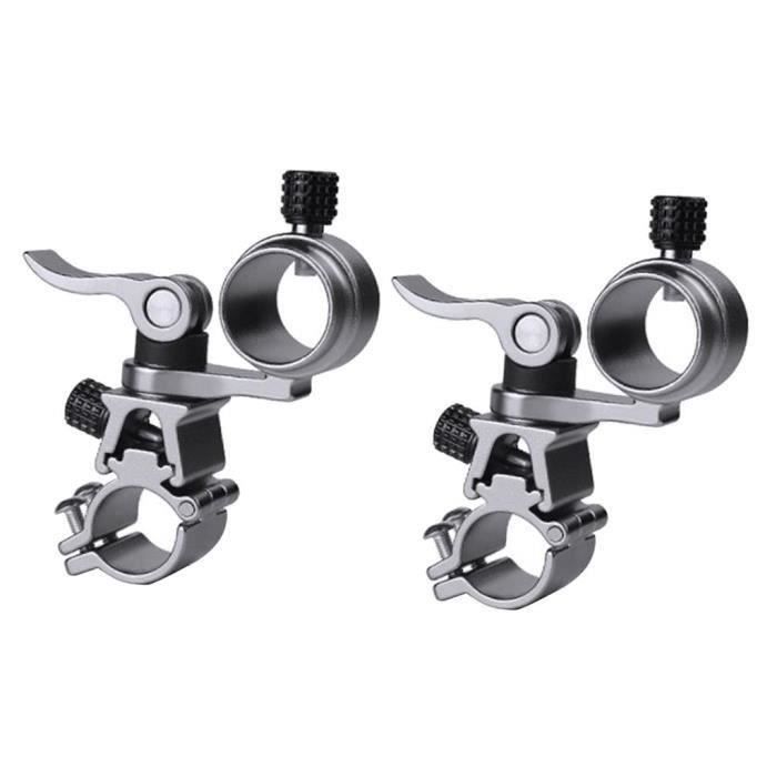 Pince Double Super Serrée Avec Tête Sphérique 1/4" - Support Universel Pour Caméra, Parapluie, Trépied…
