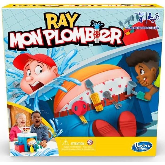Jeu de société Ray, Mon Plombier - HASBRO - Jeu de réflexion et stratégie - Pour enfants dès 4 ans