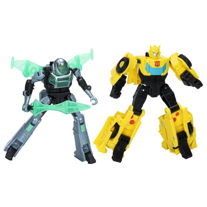 Figurines Cyber-Combiner Bumblebee et Mo Malto, jouets interactifs pour filles et garçons,Transforme