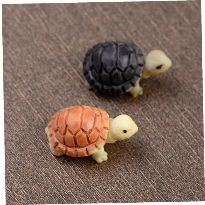 10 Pièces Mini Tortue Figurines Miniatures Maison De Poupée Bonsaï
