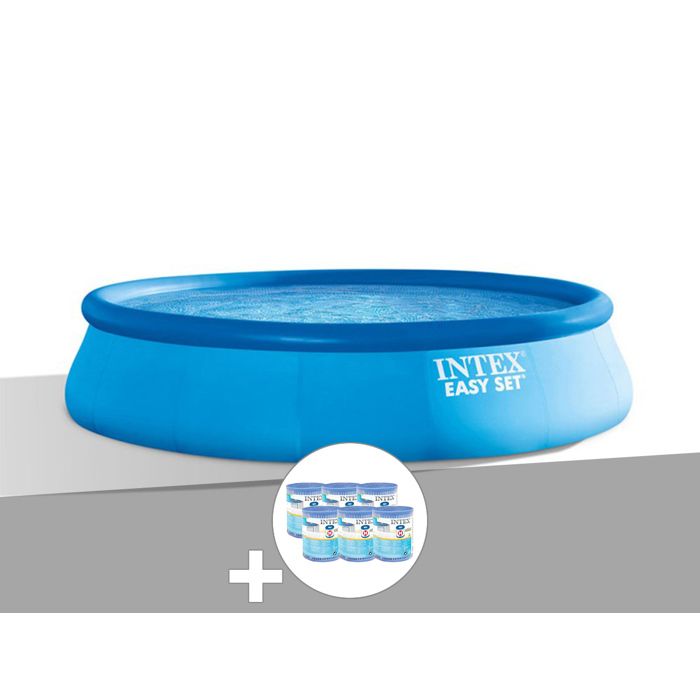 Kit piscine autoportée Intex Easy Set 4 57 x 1 07 + 6 cartouches de filtration