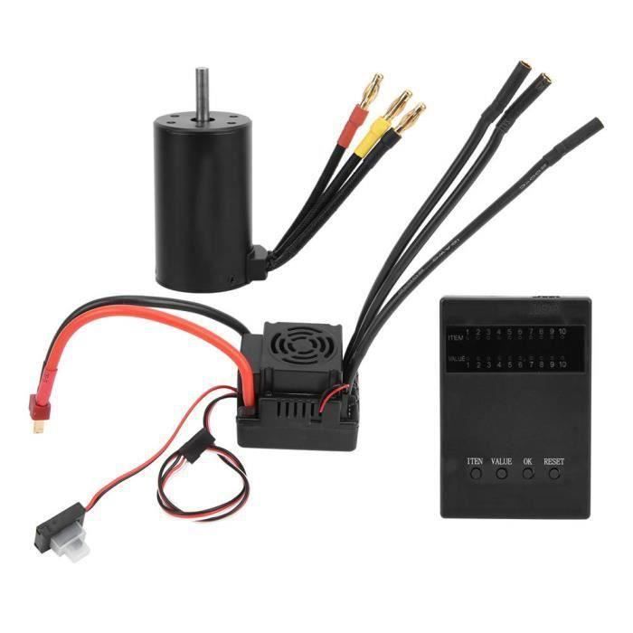 KingVal Arbre de moteur de rechange 3660 4200 KV étanche sans balais 3,175 mm compatible avec voiture télécommandée 1/10