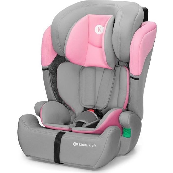 Siège Auto Kinderkraft COMFORT UP i-Size R129 76-150 cm évolutif 11 positions appuie-tête réglable ceinture voiture Rose