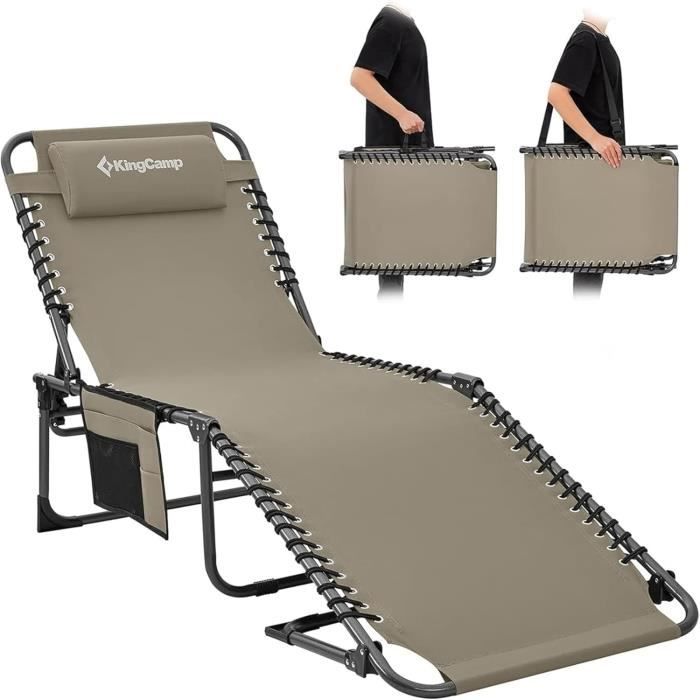 Lit de Camp Pliable, lit Pliant de Voyage, 210 x 72 x 45cm, Capacité de
