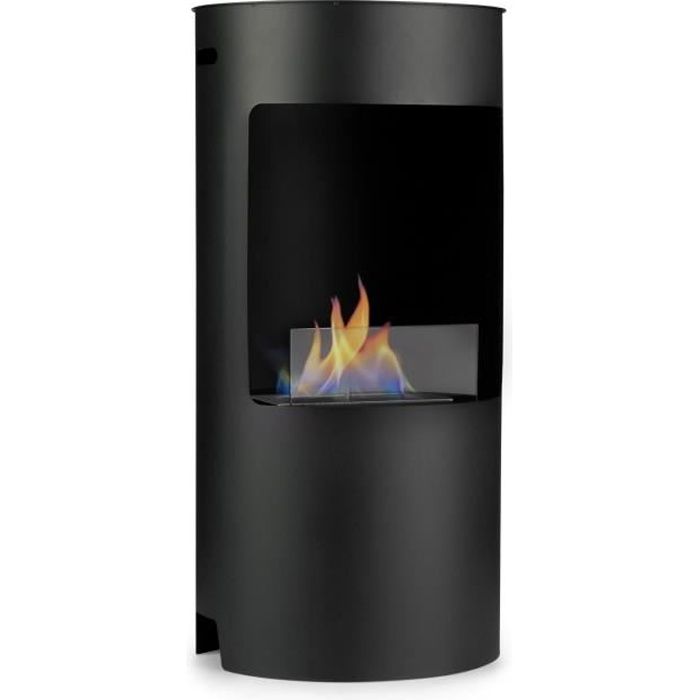 Klarstein Phantasma Niro Cheminée bioéthanol sans odeur 3,4 kW , style