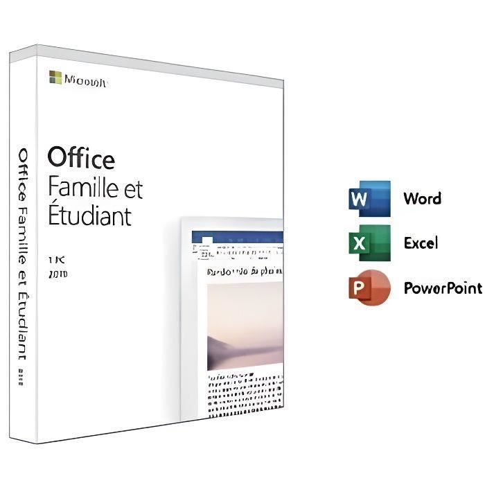 Microsoft Office 2019 Étudiant Et Famille – Boîte 10 Packs – PC/Mac – Neuf Sous Blister