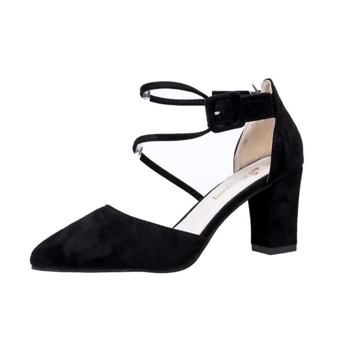 Chaussures De Danse Talons Peep Toe Pour Femme - Bottines Salsa Bachata, Cuir PU, Talons, Lacets - 2