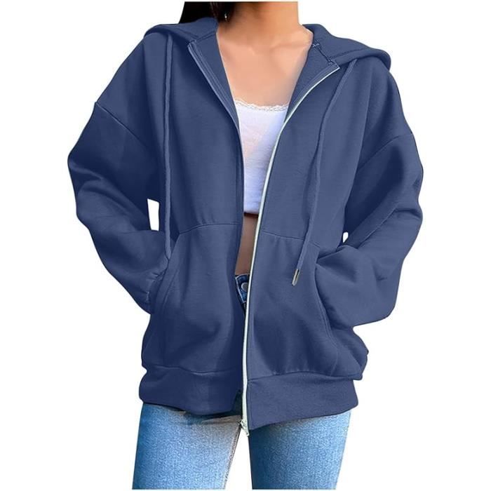 Sweat zippé femme sport best sale