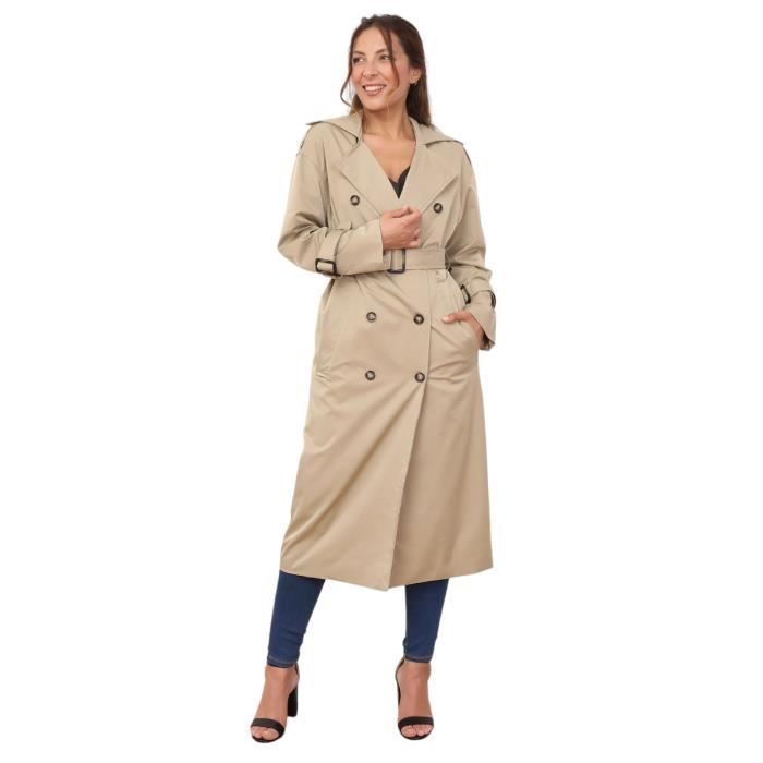 Trench-coat Pour Femme Couleur Taupe - Taille M - Occasion Très Bon état - Marque T&D