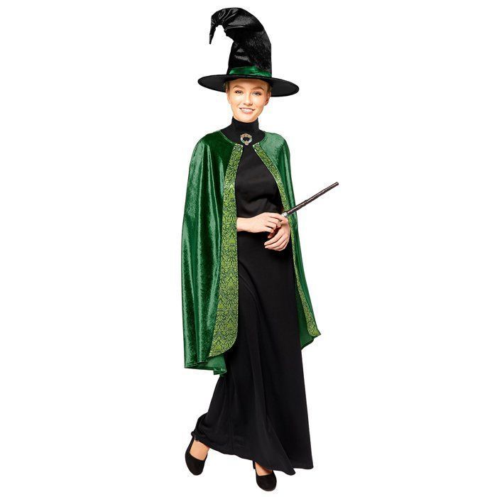 Déguisement Magicien Enfant Et Adulte – Cape Noire + Lunettes, Chapeau, Collier… Costume 7 Pièces Pour Carnaval, Mascarade Ou Halloween !