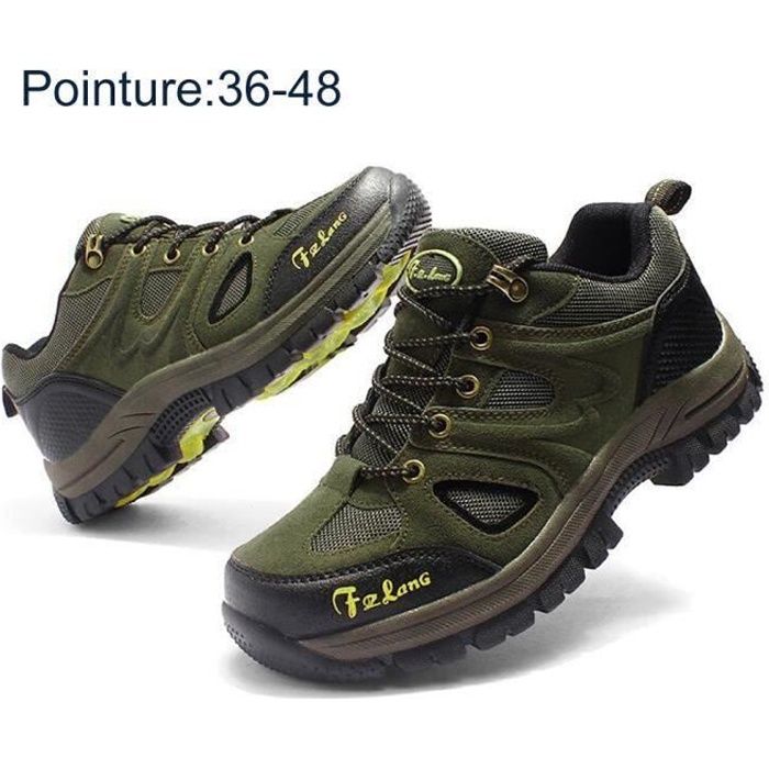 Unitysow Homme Femme Chaussures Montantes de Randonn/ée Non-Slip Outdoor Bottes de Marche Trekking descalade Escalade L/ég/ères Sneakers Unisexe Imperm/éable 39-47