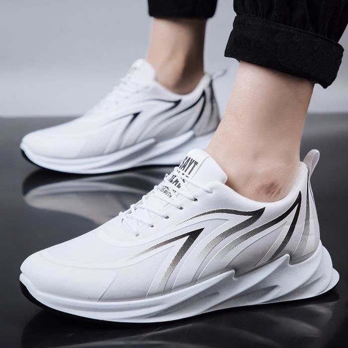 Mules Baskets Homme Sans Talon Slip-on - Cuir Synthétique Confort - Semelle Antidérapante Souple - Chaussures Décontractées Été Printemps