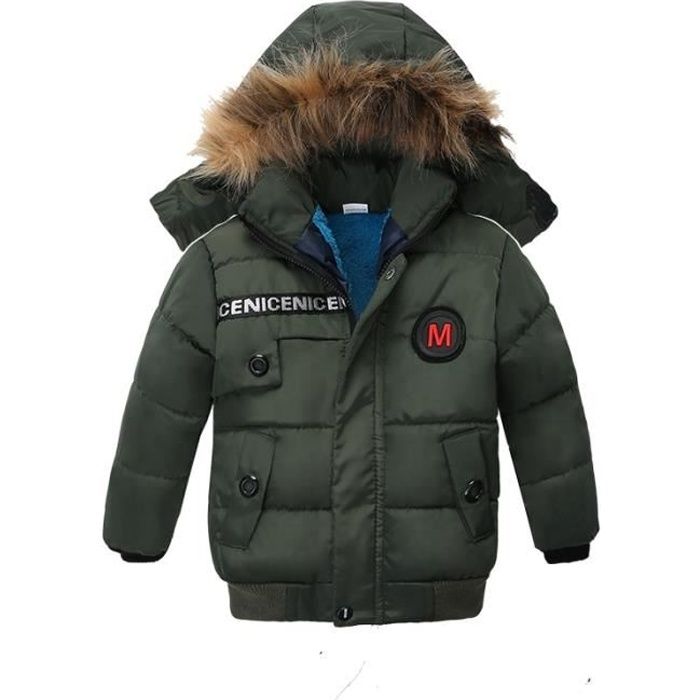 YHWW Doudoune,Manteau D'hiver Pour Garçons - Veste D'hiver épaisse