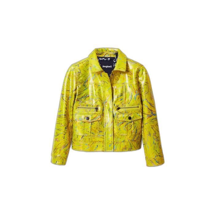 Veste femme Desigual Memphis - jaune - S