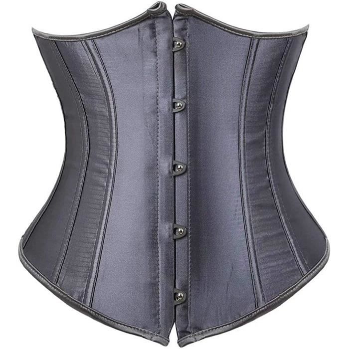 Corset Serre Taille Femme Gothique Hengzhifeng - Satin Grande Taille Bustier Lacet