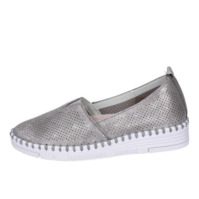 Mocassins Femme En Cuir Synthétique - Chaussures Plates Confortables Fermées - Ballerines Décontractées Pour Tous Les Jours