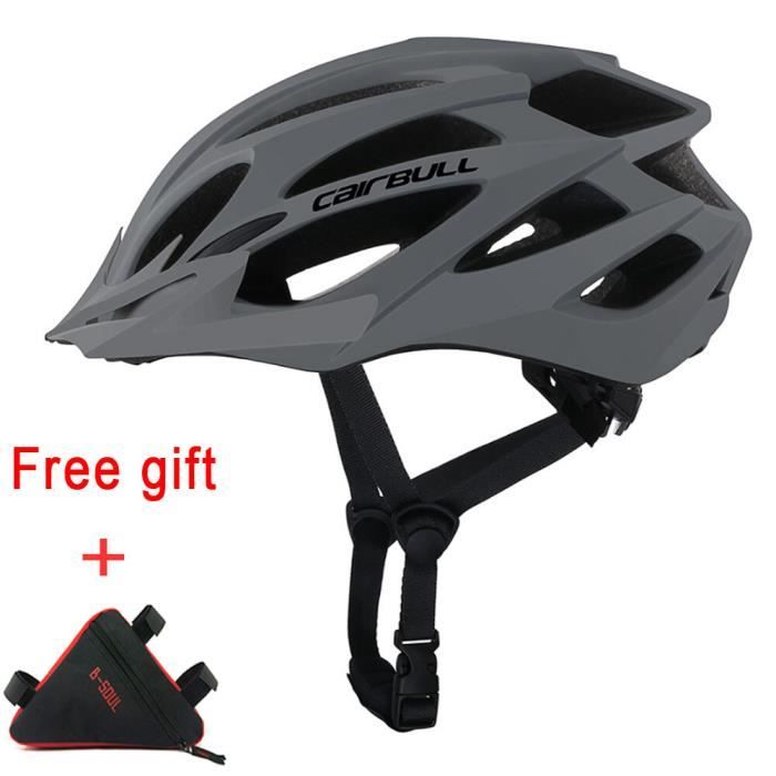 Casque de vélo de montagne ultraléger moulé intégré - black red[A