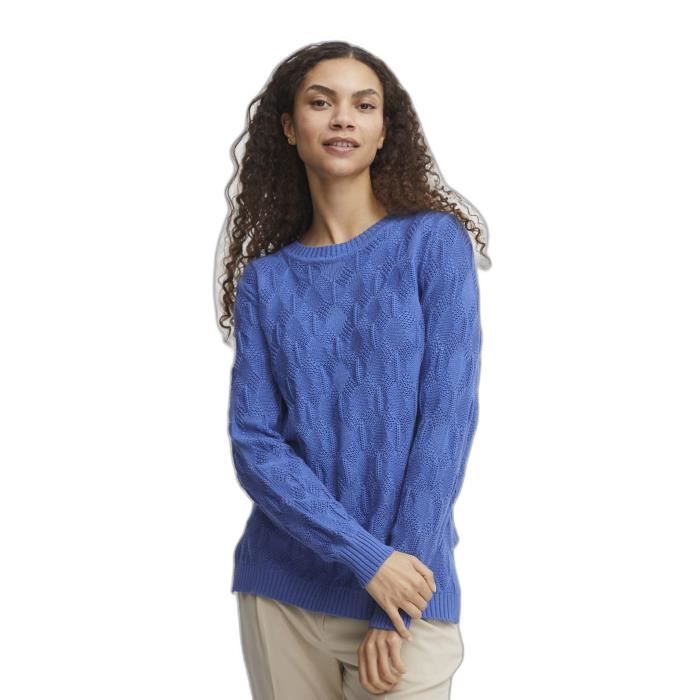 Pull structuré femme b.young Milja trong blue