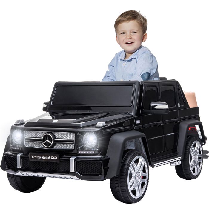 Voiture électrique Mercedes-Maybach G650 pour enfants - ORYXEARTH - Noir - 12V - 3-5 km/h
