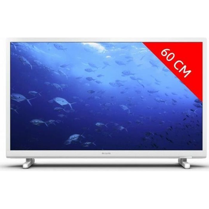 TV LED PHILIPS 24PHS5537/12 - 60 cm - HD - 2xHDMI - Classe énergétique E