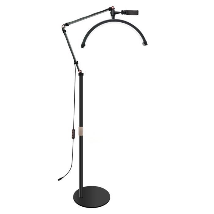 Lampe de beauté - PRUMYA - Prumya-180 - LED 3000K-6000K - Réglable 360° - Support téléphone inclus