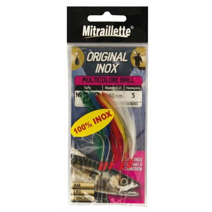 Bas De Ligne Mer Ragot – Mitraillette Originale – 4 Hameçons N°2 – Fil 35/100 – Pour Bar, Lieu, Chinchard - 3