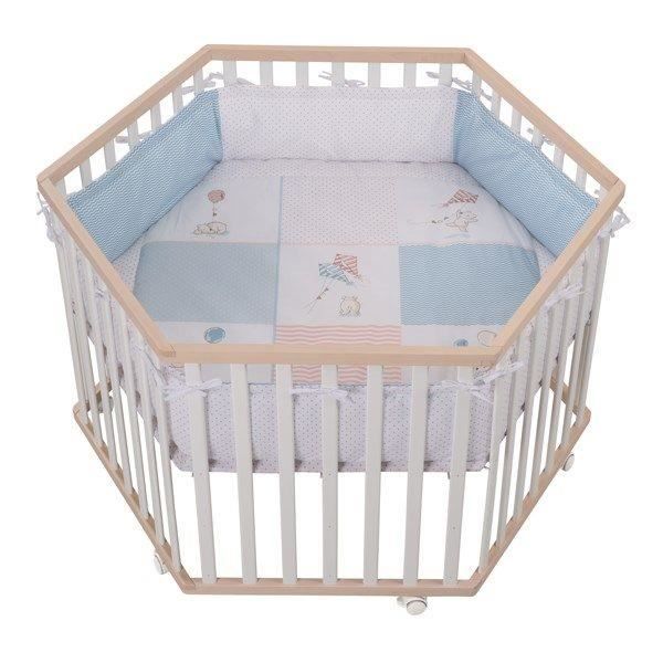 Parc Hexagonal Bois Massif Vintage Bear Roba 18 Cdiscount Puericulture Eveil Bebe
