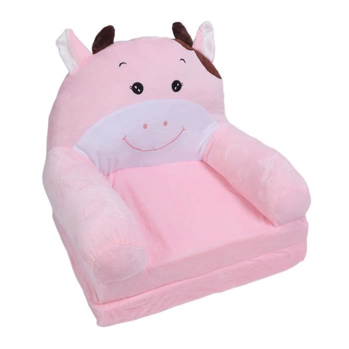 ROM Canapé Pliable Pour Tout-Petits Canapé Pliable Pour Enfants Rose