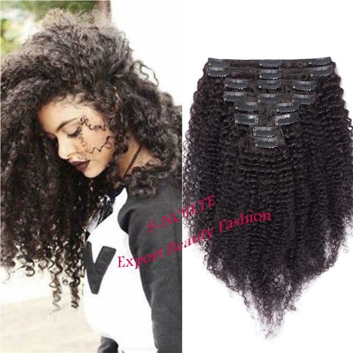 extension a clip cheveux naturel afro