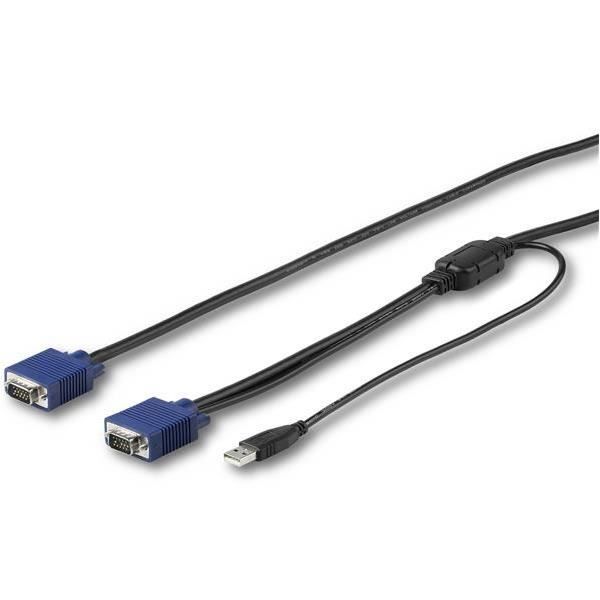 STARTECH StarTech.com Câble switch KVM USB VGA de 4,6 m pour consoles StarTech.com - Cordon KVM USB