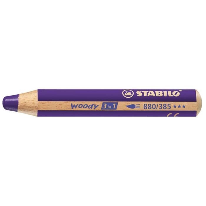 Crayon de couleur Woody 3 en 1 - Violet