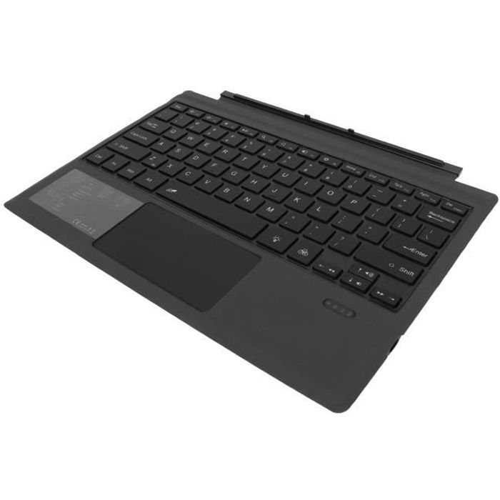 Clavier Type Cover – SURENHAP – Surface Pro 7 Plus/7/6/5/4/3 – Bluetooth – Rétroéclairé 7 couleurs – Portable