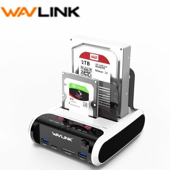 Wavlink USB3.0 à Station d'accueil Disque Dur Externe SATA 2.5 3.5
