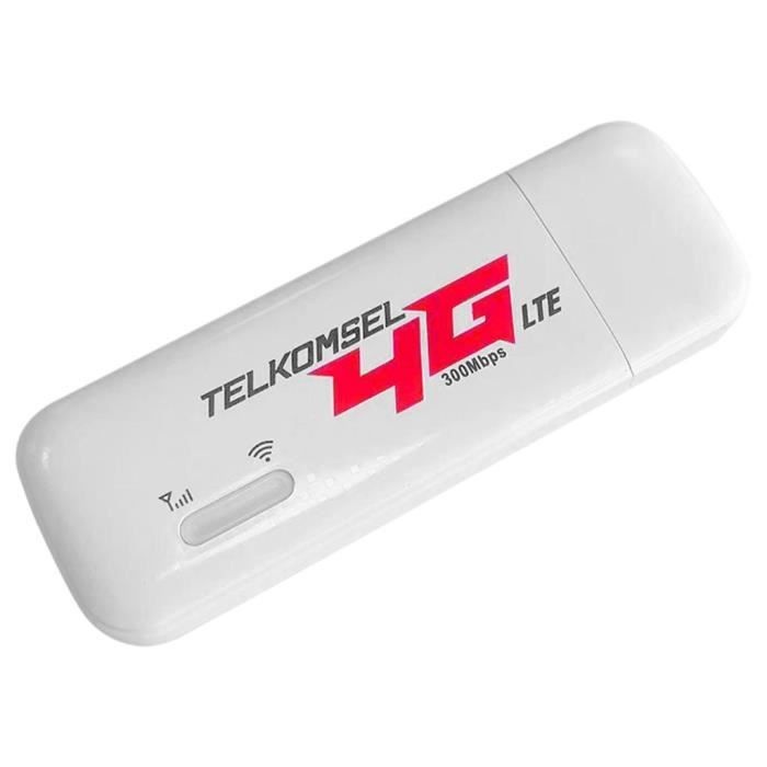 Tbest Modem WiFi 4G LTE USB 300Mbps Débloqué Slot Carte SIM 5G