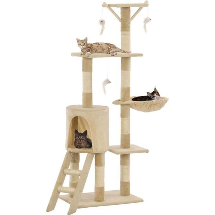 vidaXL Arbre à chat 138 cm - vue 4