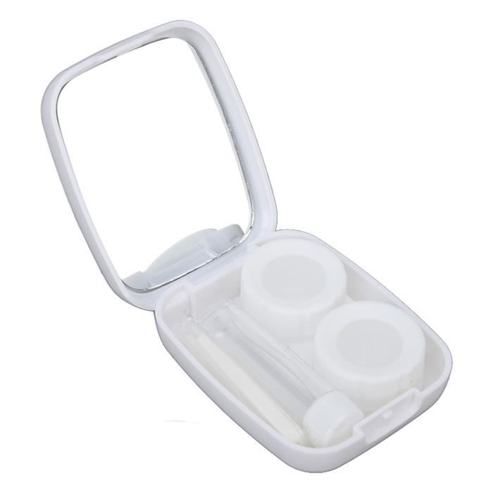 Étui Pour Lentilles De Contact Avec Miroir - Kit De 5 Couleurs, Neuf En Plastique ABS Format Voyage