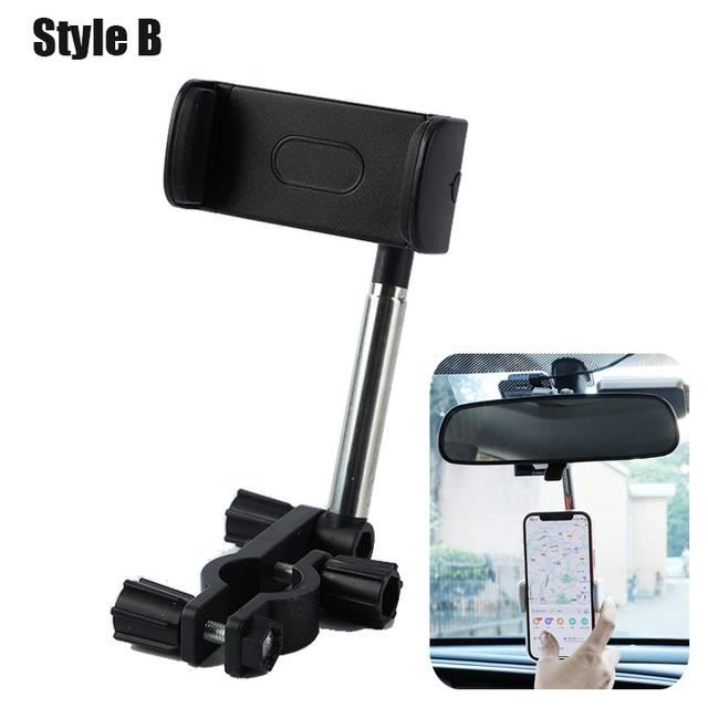 Support De Téléphone Voiture Universel - Fixation Sur Tableau De Bord Par Velcro - Réglable, Neuf