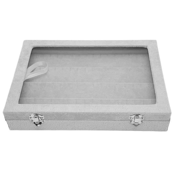 OLYCRAFT Boîte à Ombre Rectangulaire De 18.8x6x14cm Vitrine En Bois