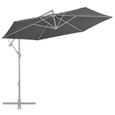 Tissu de remplacement pour parasol déporté - NEUF - 9926 - Résistant UV - Pare-Soleil Anthracite - 300 cm-1