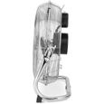 Ventilateur de sol H.Koenig JOE30 Silencieux, Design métal chromé, 40 cm, Haute vitesse, Résistant, 3 vitesses de ventilation-1