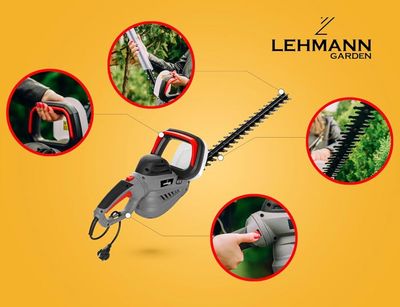 Taille-Haie Électrique Lehmann 1800W - Lame 61cm - Poids 3.7kg - Pour Jardins Et Arbustes