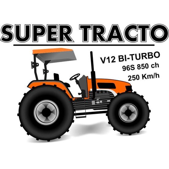 T Shirt Enfant Humour Imprime Super Tracto Tee Shirt Blanc Theme Agricole Motif Tracteur De 3 A 12 Ans Blanc Achat Vente T Shirt Soldes Sur Cdiscount Des Le Janvier Cdiscount