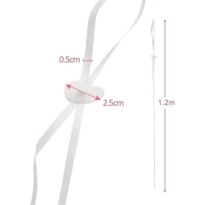 GoldRock Lot De 100 Fermoirs à L'hélium Avec Ficelle Pour