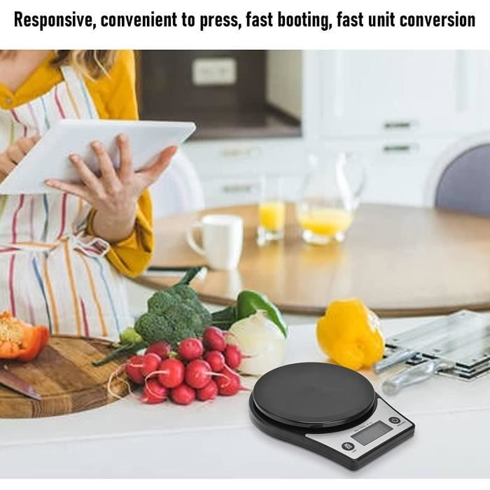 Borvat®, Balance de cuisine numérique de précision, Poids de la cuisine  jusqu'à 5 kg
