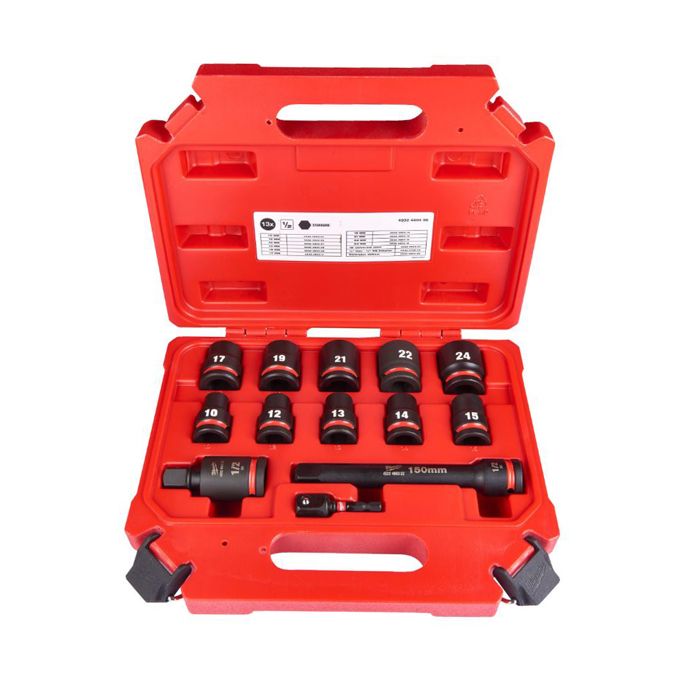 Set de douilles 1/2'' Shockwave 1/2'' IMPACT SOCKET SET STD-13PC ...