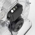 Ventilateur de sol H.Koenig JOE30 Silencieux, Design métal chromé, 40 cm, Haute vitesse, Résistant, 3 vitesses de ventilation-2
