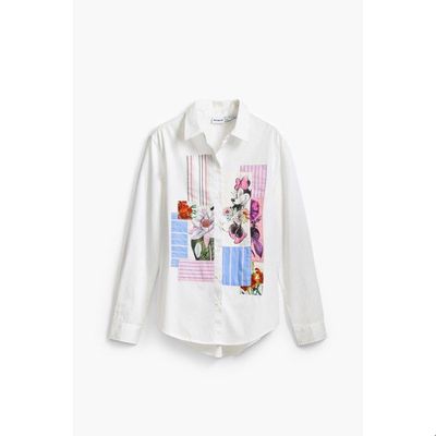 Chemisier femme Desigual Flowers Minnie blanco Cdiscount Prêt-à