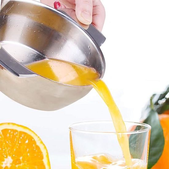 Presse Citron Manuel - GOBRO - Robuste Et Ergonomique - Acier Inoxydable - PVC Résistant à La