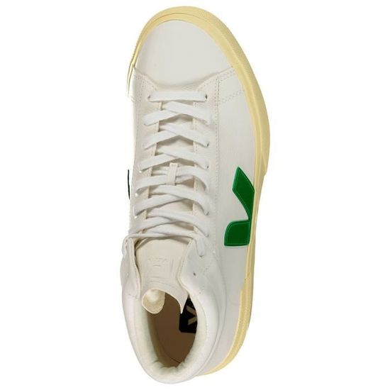 Basket montante homme Veja Minotaur blanc emeraude butter