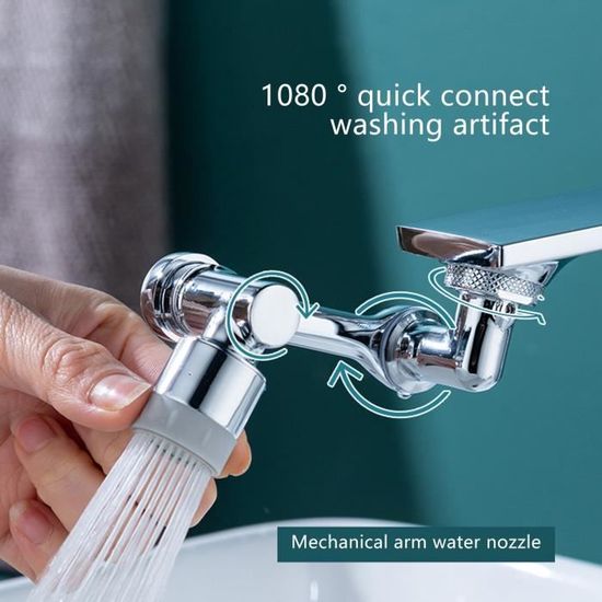Rallonge robinet rotative universelle,Aérateur robinet rotatif à 1080  °,Aérateur robinet à bras,mode unique-ECONOMISEUR D'EAU - Cdiscount  Bricolage